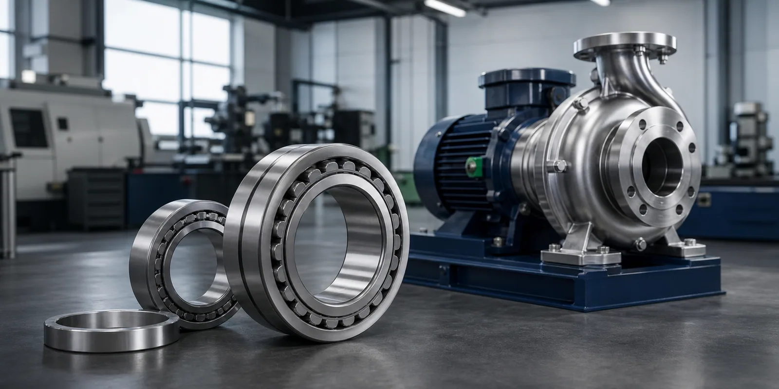 Industrial bearings and pump equipment for export